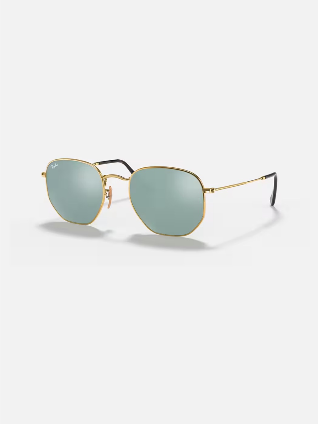 Ray-Ban Gold Frame Sunglasses With Silver Lenses And Tortoise Temples